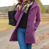 Elara | Elegant Women's Casual Coat with Button Closure