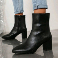 Olivia | Elegant Ankle Boots with Block Heel and Zipper