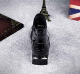 Violet | Patent Leather-Look Ankle Boots with Block Heel