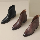 Isabella | Elegant Orthopedic Ankle Boots with Zipper