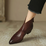 Isabella | Elegant Orthopedic Ankle Boots with Zipper