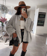Willow | Elegant Long Knit Cardigan with Button Front