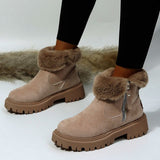 Noemi | Lined Suede Ankle Boots with Side Zipper