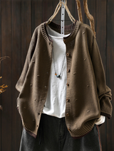 Ember | Women's Oversized Textured Button Cardigan