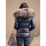Bianca | Women's Puffer Winter Jacket with Oversized Hood and Fur Trim