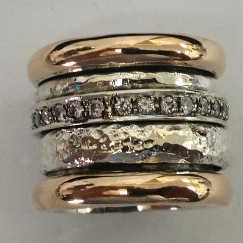 Bold Vintage Gold and Silver Ring - Threadford