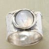 Moonstone Silver Ring - Threadford