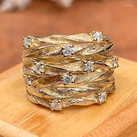 Anello bohémien retrò in oro