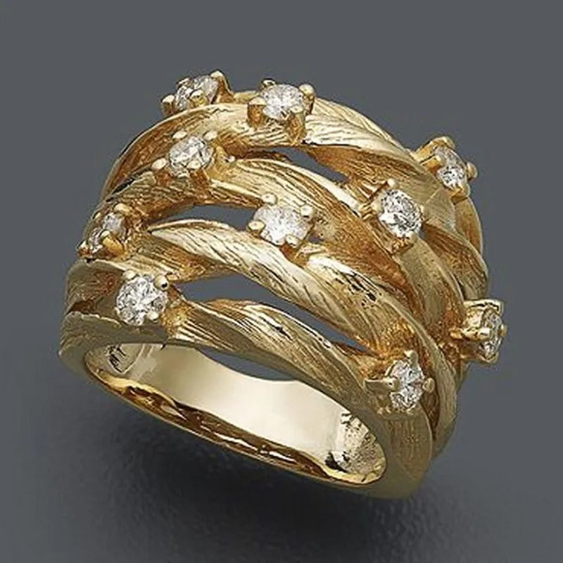 Retro Gold Bohemian Ring - Threadford