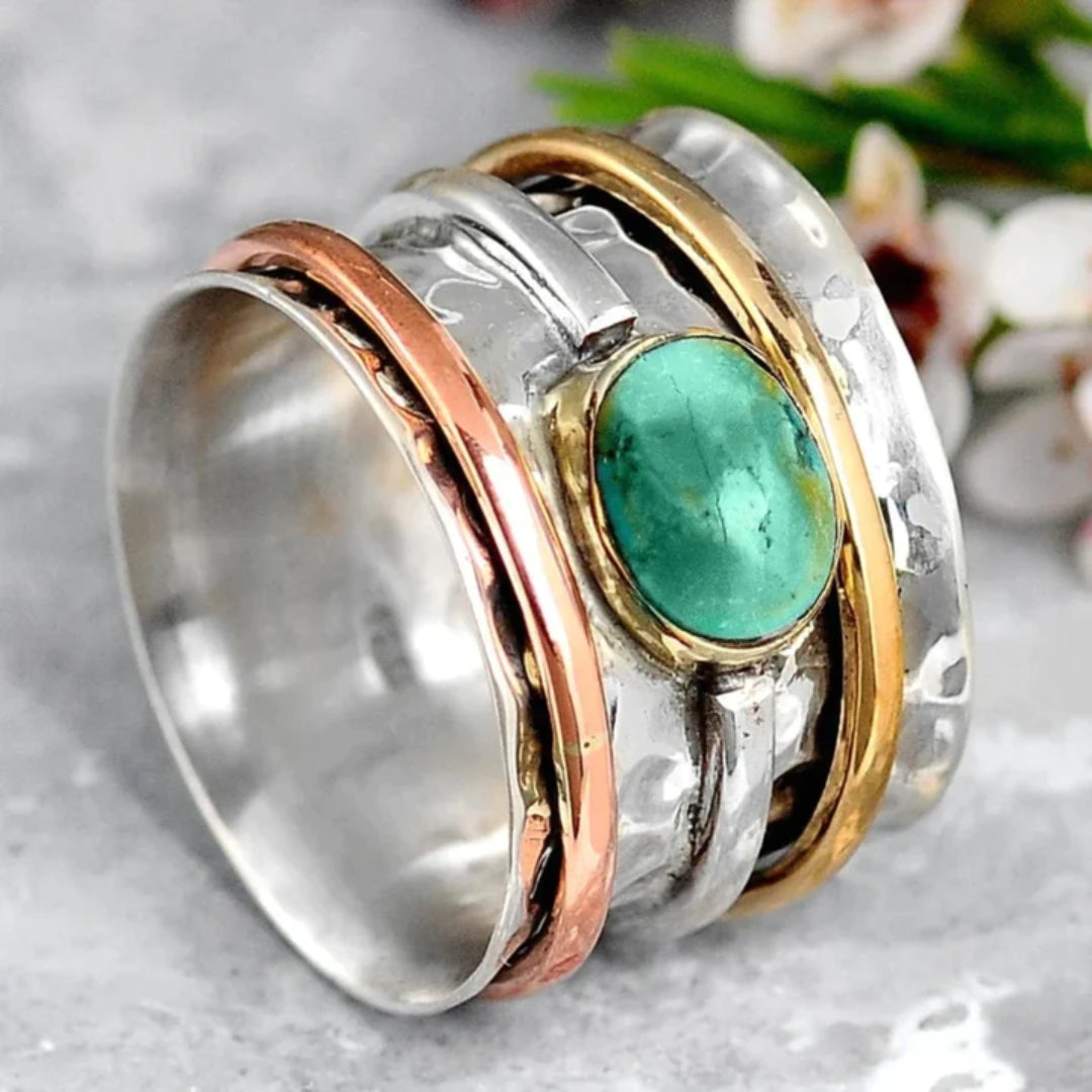 Retro Turquoise Coco Ring - Threadford