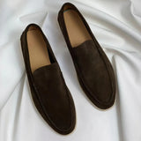 Elegant Suede Loafers - Threadford