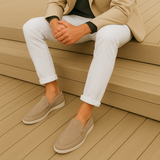 Elegant Suede Loafers - Threadford