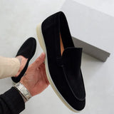 Elegant Suede Loafers - Threadford
