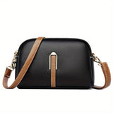 Mila Litchi Crossbody Bag with Embossed Pattern - Threadford
