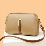 Mila Litchi Crossbody Bag with Embossed Pattern - Threadford