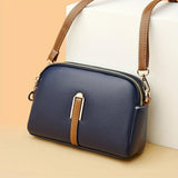 Mila Litchi Crossbody Bag with Embossed Pattern - Threadford