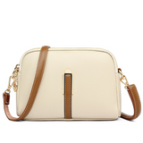 Mila Litchi Crossbody Bag with Embossed Pattern - Threadford