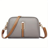Mila Litchi Crossbody Bag with Embossed Pattern - Threadford