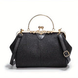 Retro-Style Geometric Crossbody Bag by Liv - Threadford