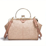 Retro-Style Geometric Crossbody Bag by Liv - Threadford
