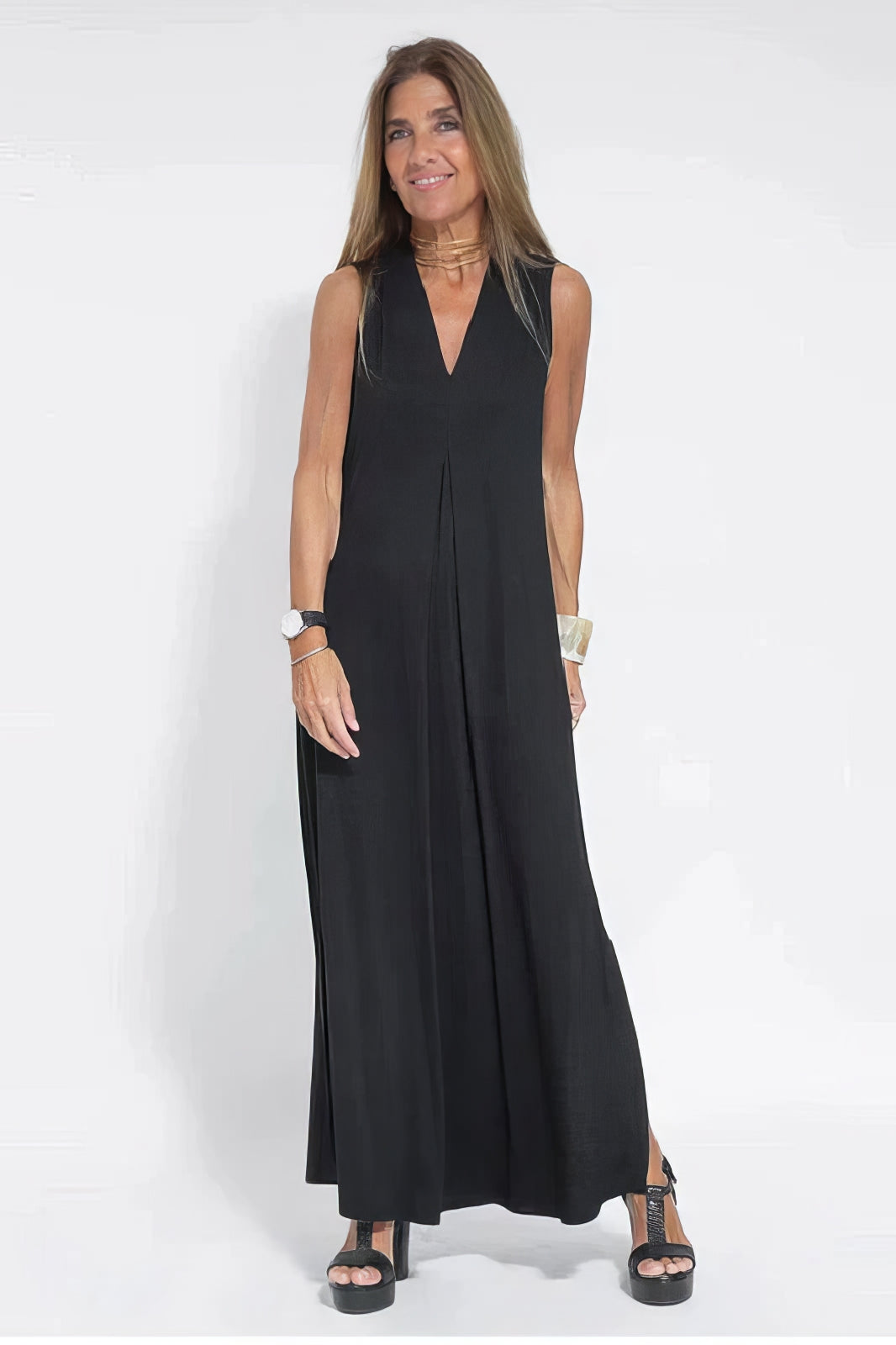 Claire | Elegant Long Dress - Threadford
