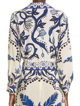 Unique Palm Tree Floral Cropped Top Shirt - Threadford