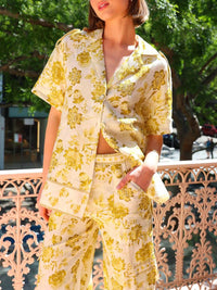 Camicia oversize con stampa floreale Sunny