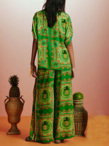 Unique Tropical Fruit Print Button-down Shirt - Threadford