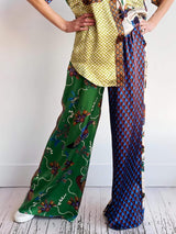 Special Folk Print Loose Wide Leg Pants - Threadford