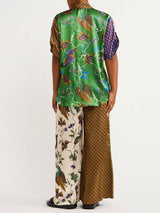 Special Folk Print Loose Wide Leg Pants - Threadford