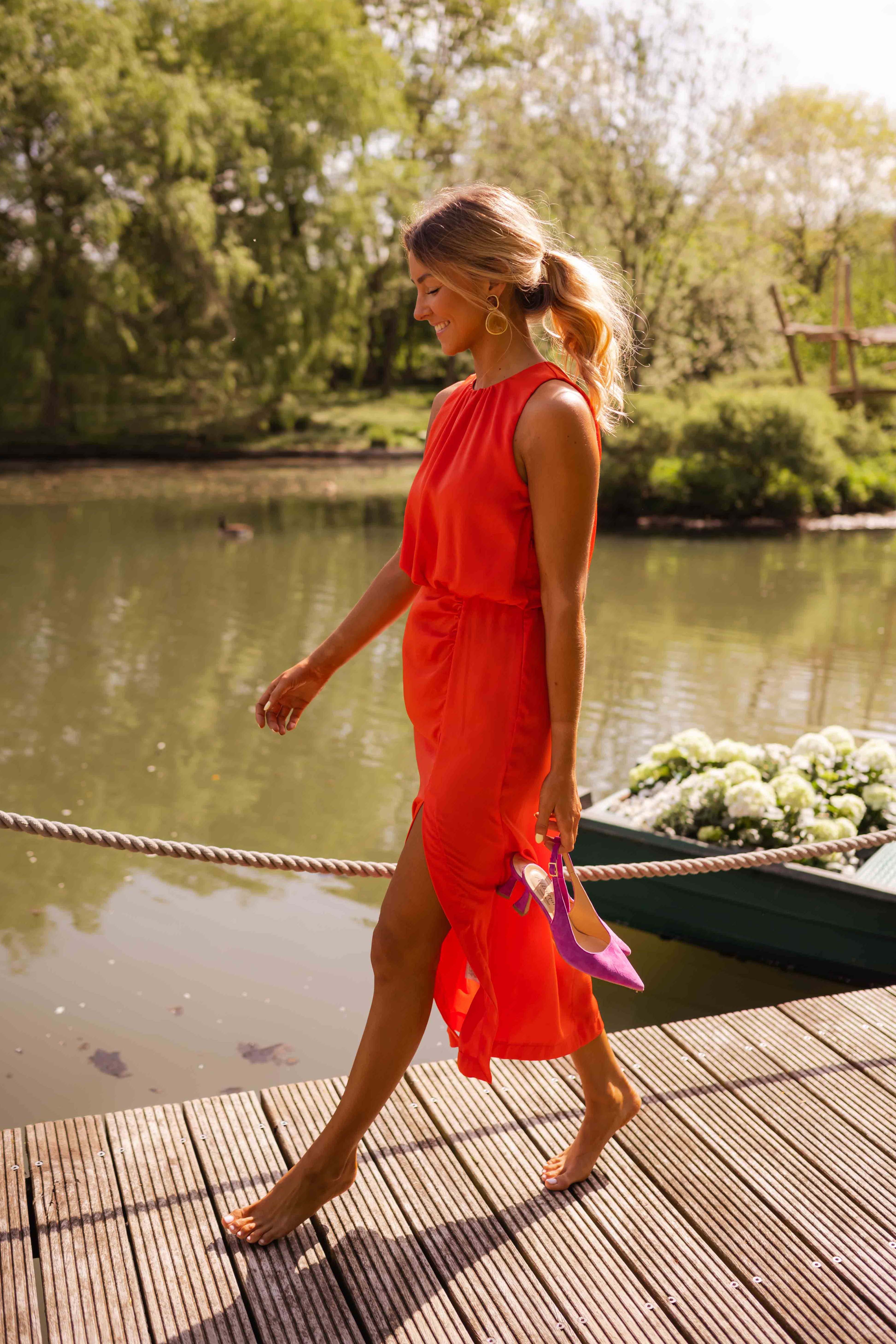 Lena™ — Summer Midi Dress - Threadford