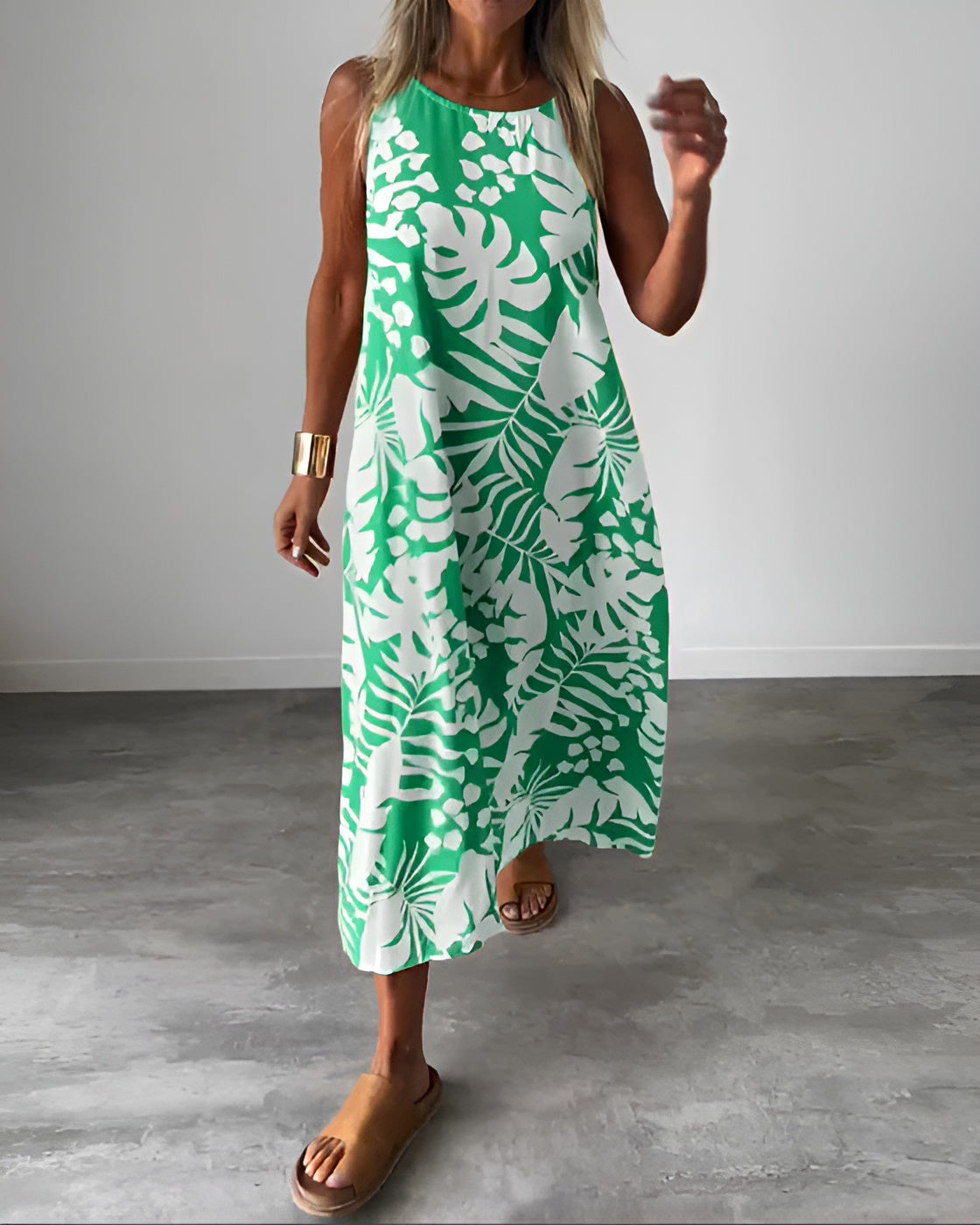 Audrey | Elegant Sleeveless Dress - Threadford
