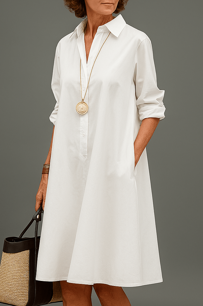 Waltraud - Elegant Premium Midi Dress for Timeless Style - Threadford