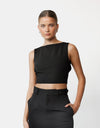 Slim fit crop top - Threadford