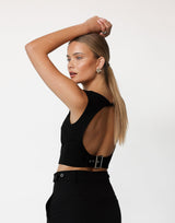 Slim fit crop top - Threadford