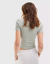 Slim fit crop top - Threadford