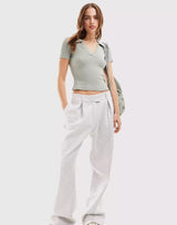 Slim fit crop top - Threadford
