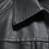 Men's Lapel Leather Biker Jacket 37377631X - Threadford