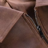 【24-hour shipping out】Mens Classic Fashion Zipper Leather Jacket 98679789U - Threadford