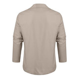 Men's Loose Cotton and Linen Suit Jacket 23703706X - Threadford
