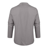 Men's Loose Cotton and Linen Suit Jacket 23703706X - Threadford