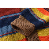 Men's Colorblock Lapel Sweater Jacket 02918584X - Threadford