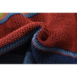Men's Colorblock Lapel Sweater Jacket 02918584X - Threadford