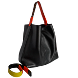 Addison Women's Handbag in Black Leather - Threadford