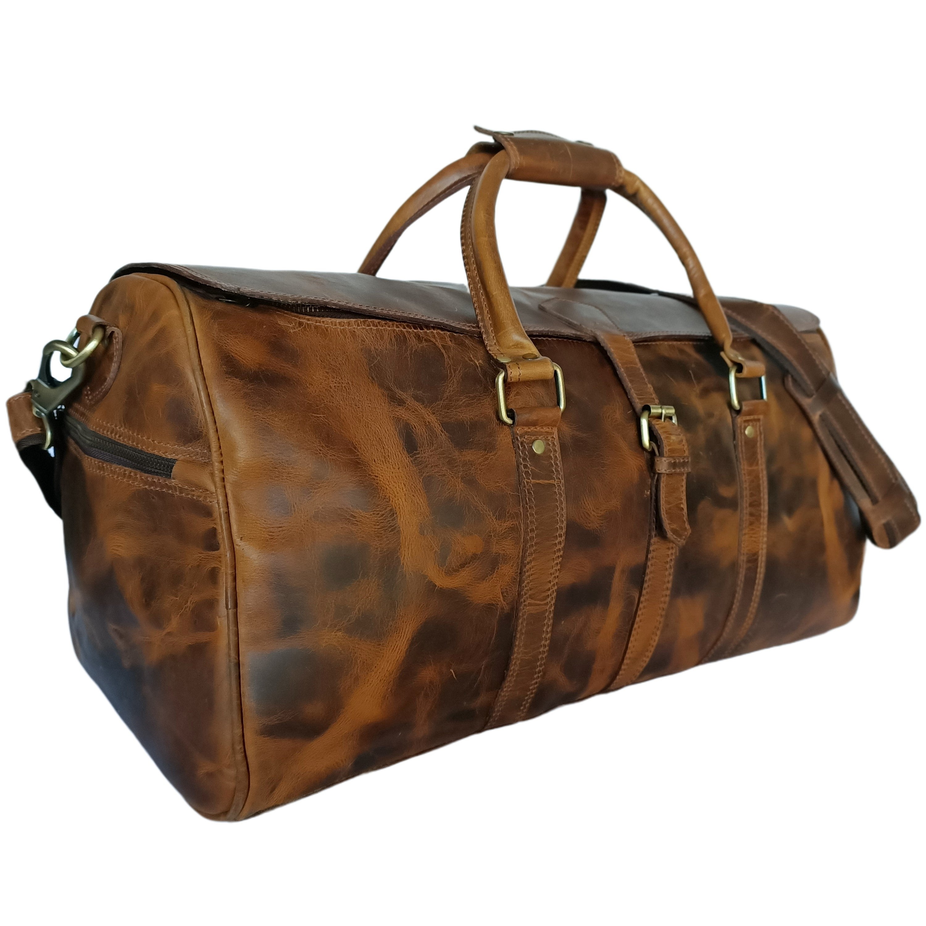 Beige Hard Wax Travel Bag - Threadford