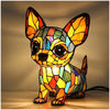 Chacha | Magical Dog Lamp in Coloured Glass - Threadford