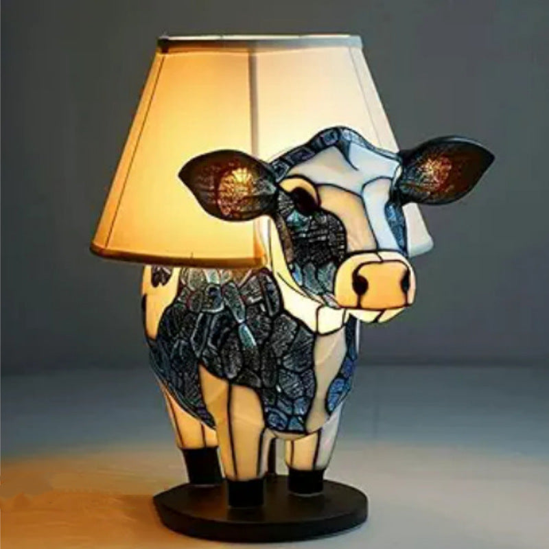 Marguerite | Cow Lamp Magisk in Coloured Glass - Threadford