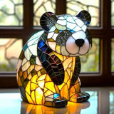 Pandaou | Panda Lamp Magisk in Coloured Glass - Threadford