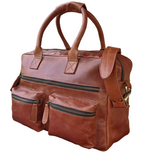 Rustic Brown Briefcase - Threadford