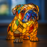 Shadow | Magisk Dog Lamp in Coloured Glass - Threadford